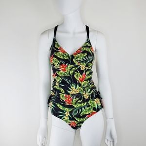 Calia paradise Palms Tankini & Bikini Bottom XS
